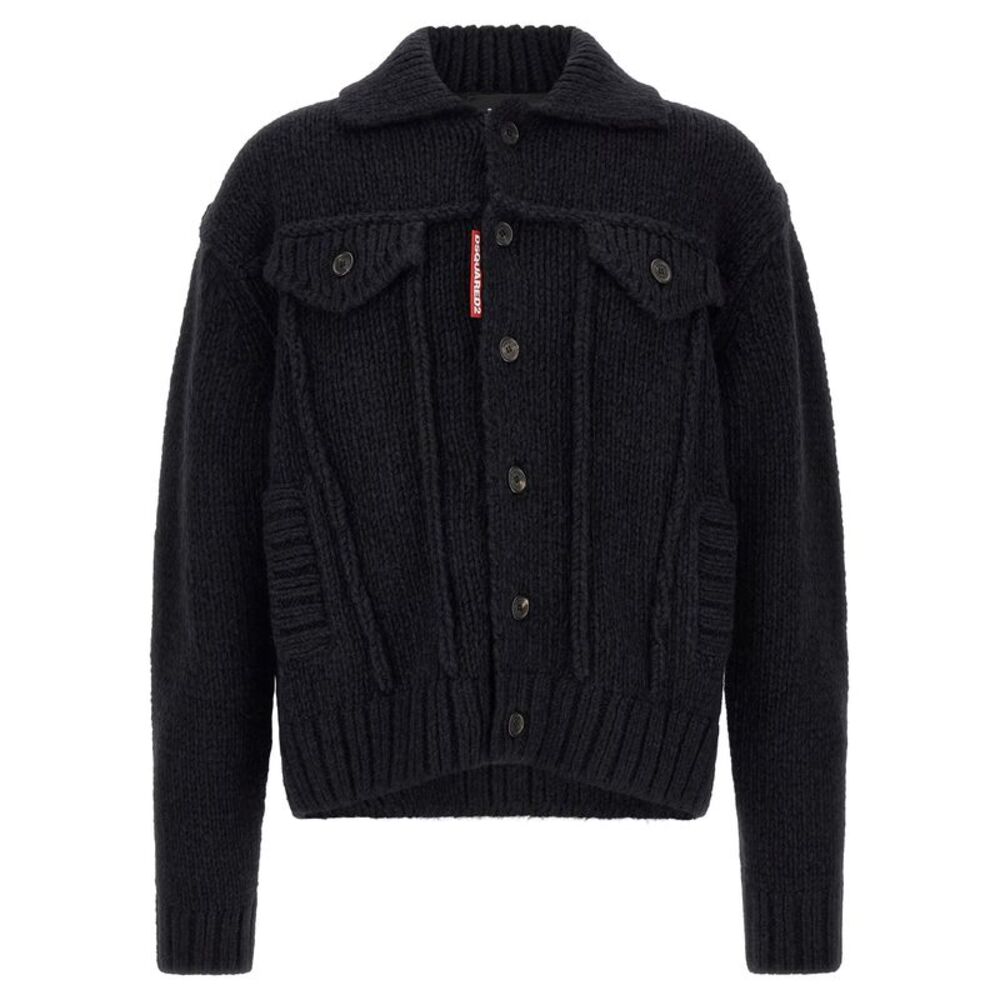 Dsquared2 Men Logo Patch Cardigan